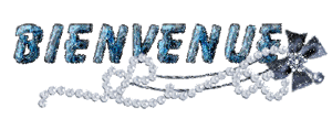 Gif animé bienvenue bleu